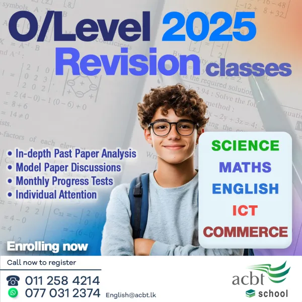 G.C.E (O/L) 2025 REVISION CLASSES