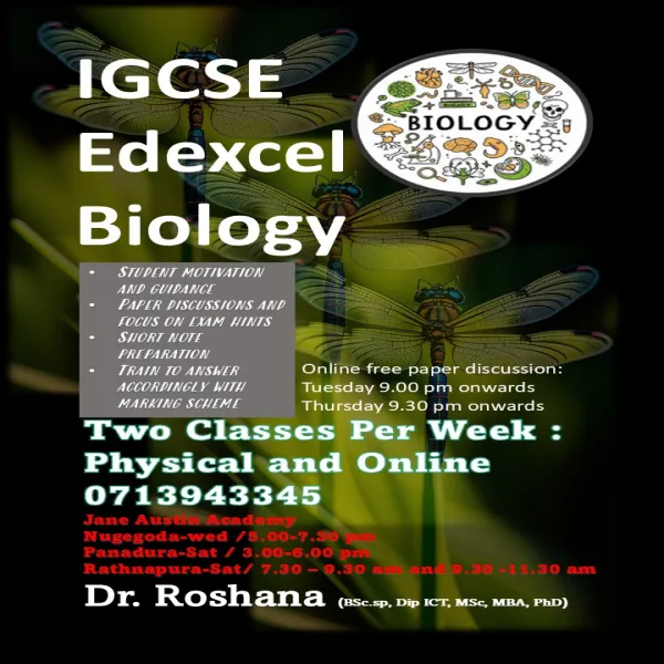 IGCSE biology edexcel / Cambridge