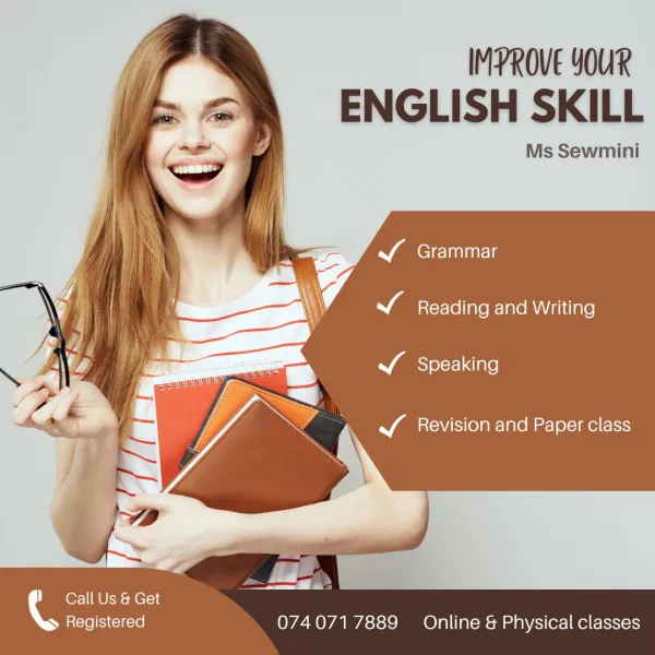 General English Classes from Grade 6 to GCE A/L for Grade 6 to 12 in ...