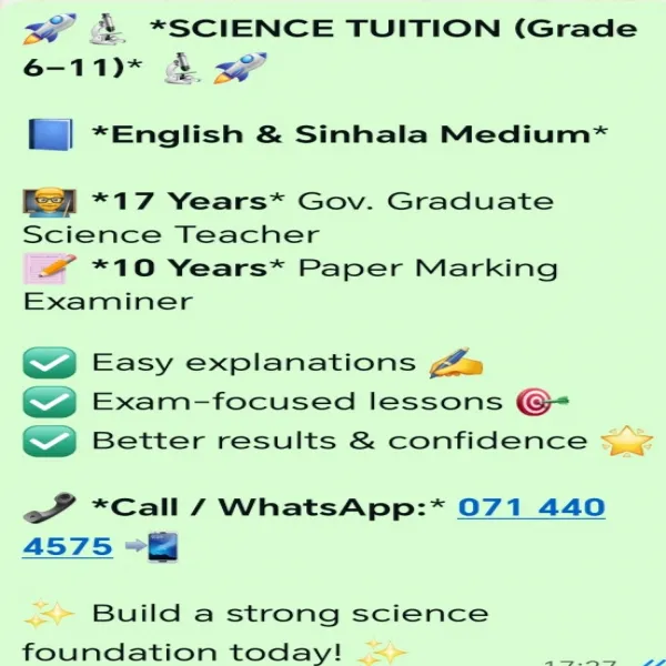 Science Tuition