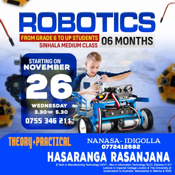 Basic Robotic Class Arduino Class Kandy colombo