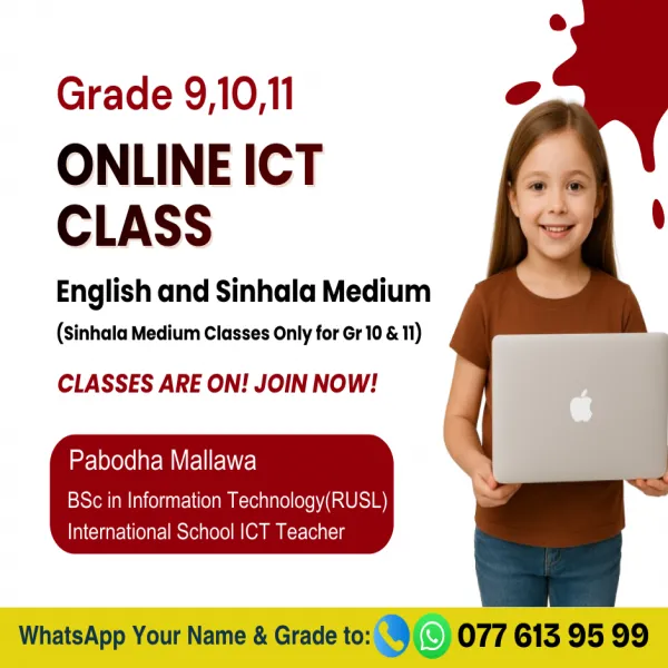 Grade9-11 Online ICT Classes