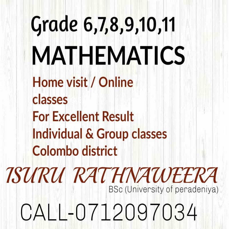 Mathematics for grade 6-11