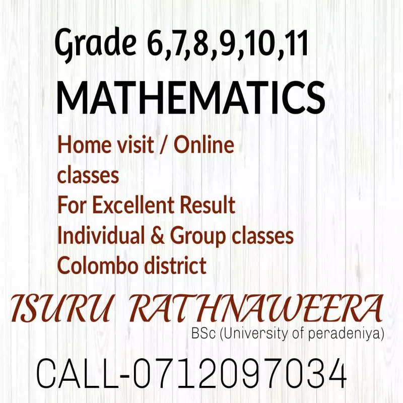 Mathematics for grade 6-11