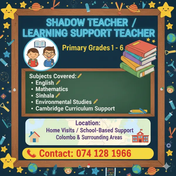 SHADOW TEACHER / LEARNING SUPPORT TEACHER 