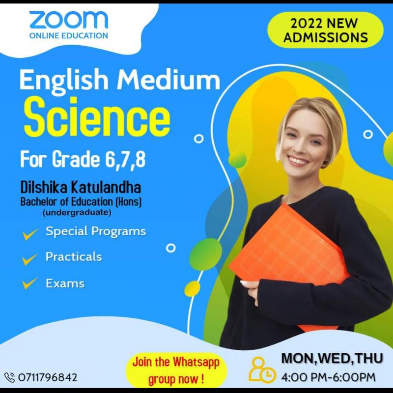 English Medium Science Class for Grade 6-9
