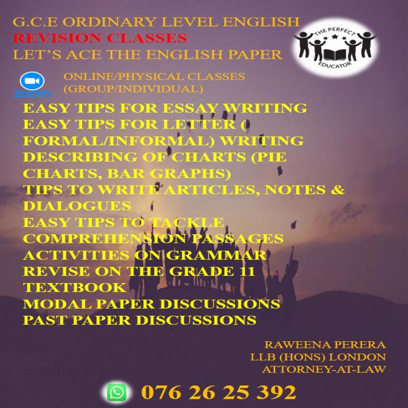 G.C.E. O/L English