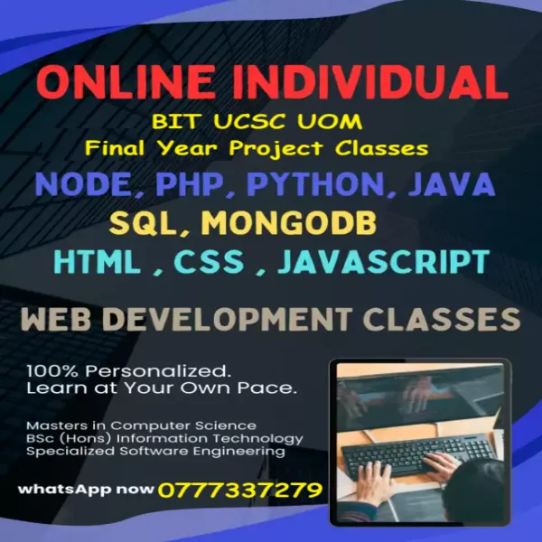 GCE O/L & A/L ICT Classes – Grade 1 to 12 English Tamil Medium Online