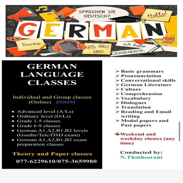 German A/Ls,O/Ls,grade 1-5,grade 6-9 classes(2026/2027/2028)