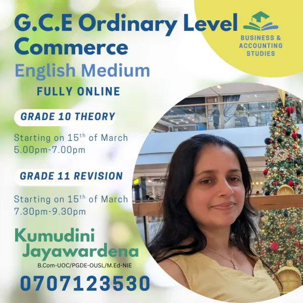 G.C.E O/L Business & Accounting Studies