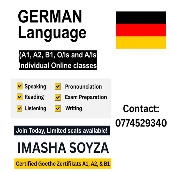 German A1, A2, B1, O/Ls, & A/Ls Classes