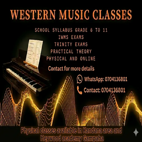 Western Music Classes for Grade 6 to 11