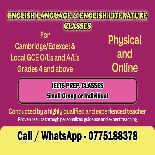 English Language and Literature classes
