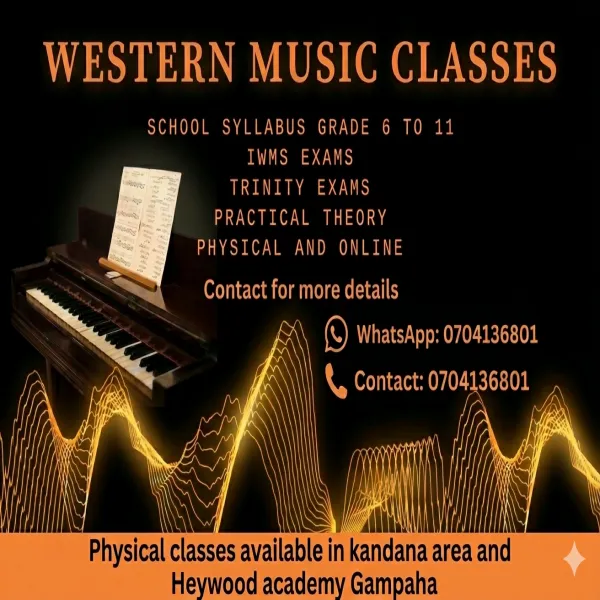 Western Music Classes for Grade 6 to 11