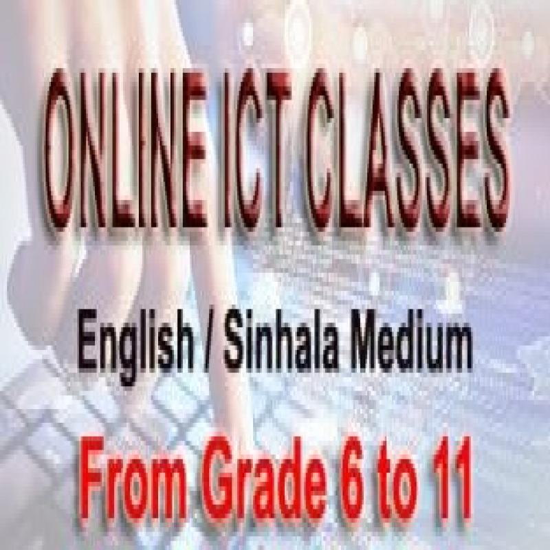 ICT Classes for Grade 6-11 Students (Online)- Sinhala/ English Medium