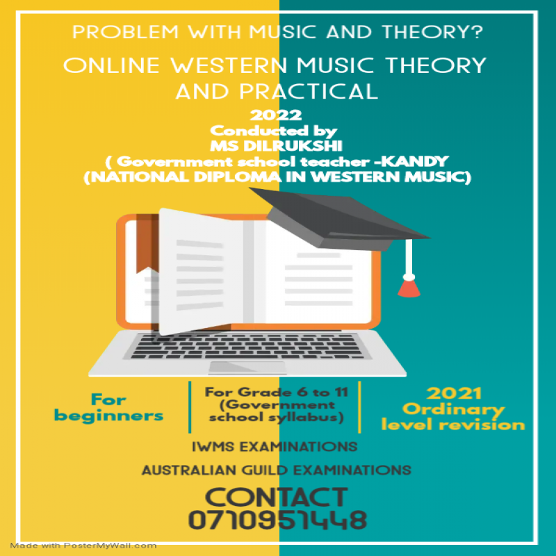 Western music online classes ( Theory and practicals)