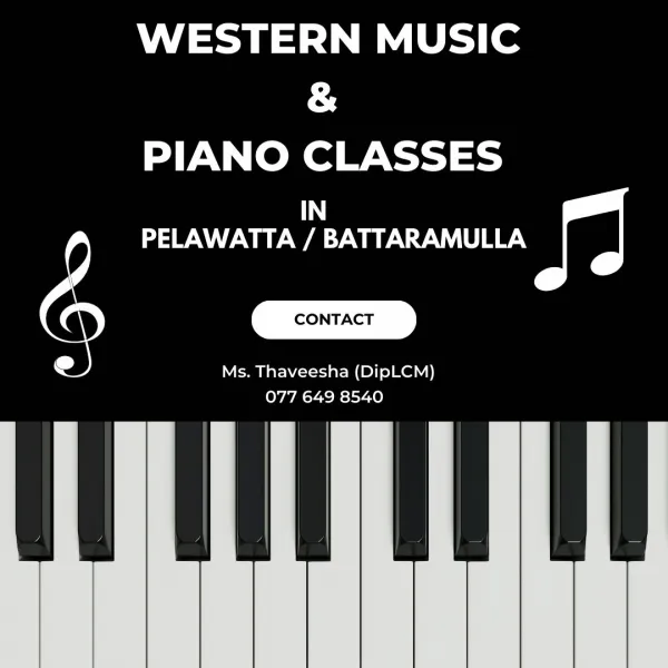Western Music And Piano Classes In Pelawatta / Battaramulla AND Online