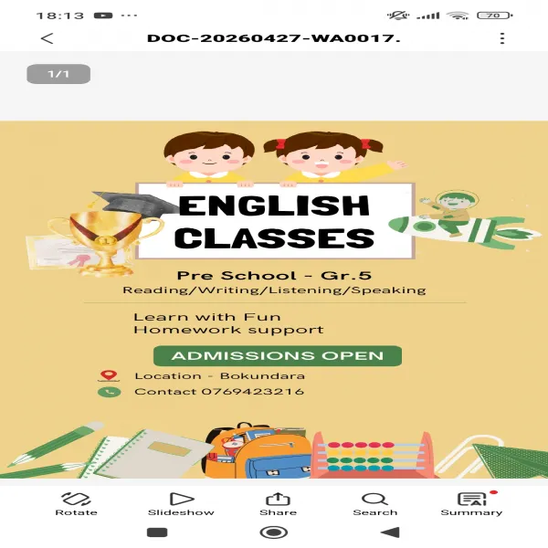 English Classes for Kids