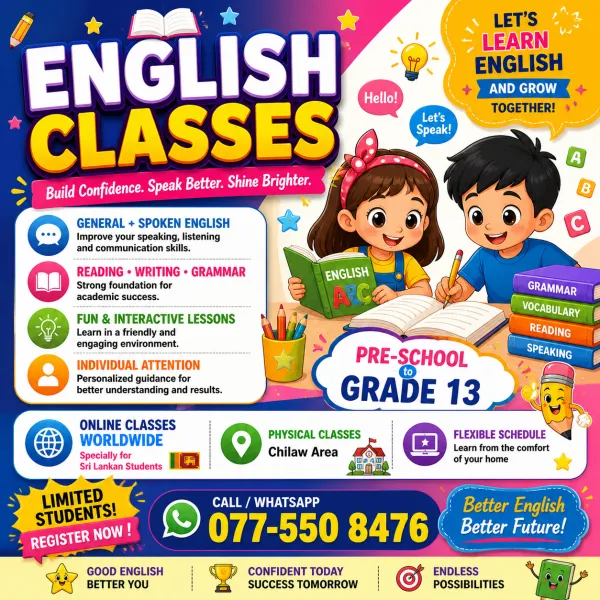 Online and Physical English Spoken and Syllabus classes for