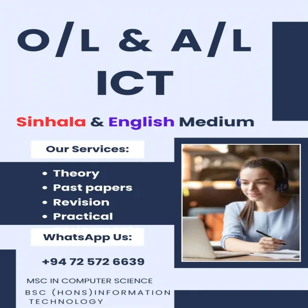 Grade 6 to O/L & A/L - ICT ,  Computer Science & IT