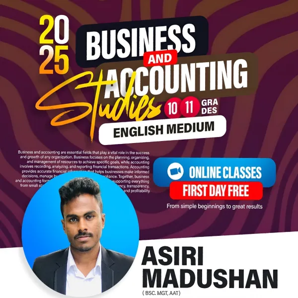 O/L Business & Accounting Studies (Commerce) English Medium