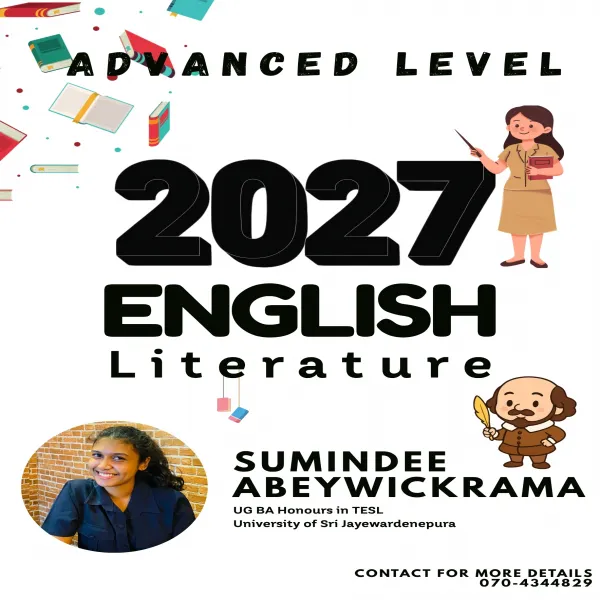 Looking for a A/L ENGLISH LITERATURE CLASS ?