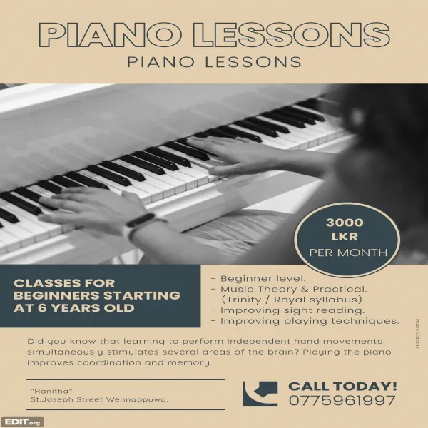 PIANO CLASSES