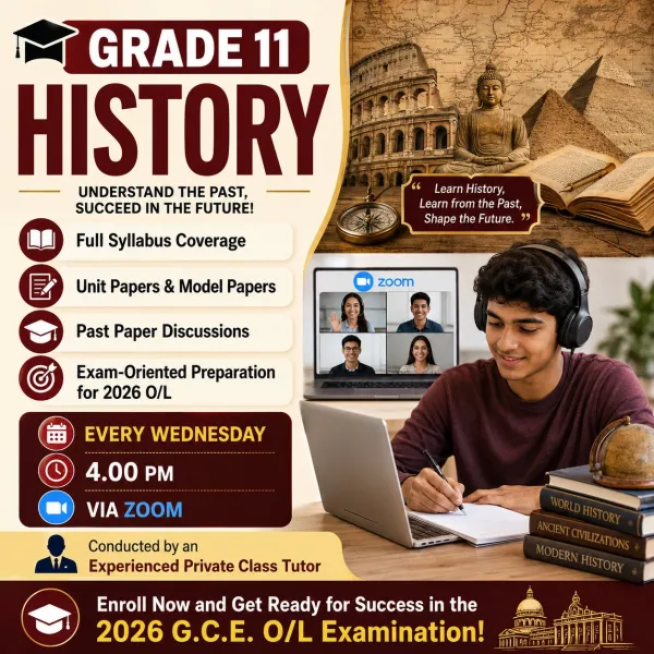 History Grade 11 - Sinhala Medium