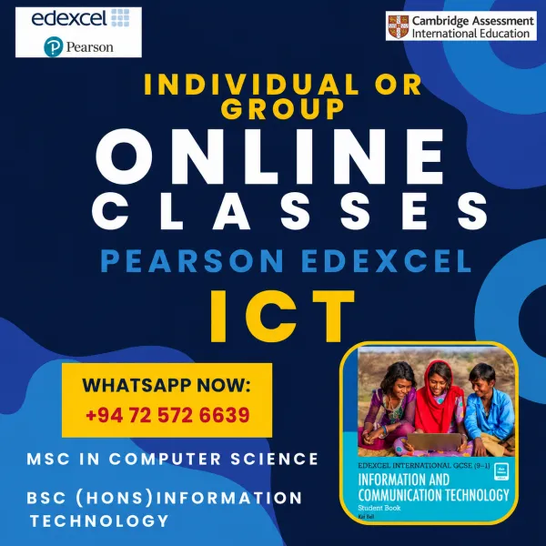 Online Edexcel & Local ICT / IT / Computer Science Class