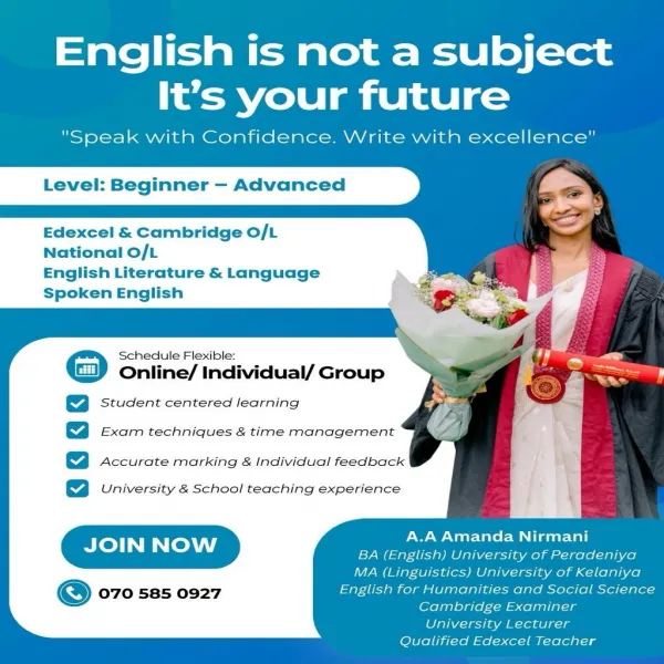 Edexcel/ Cambridge/ English Language and Literature Classes
