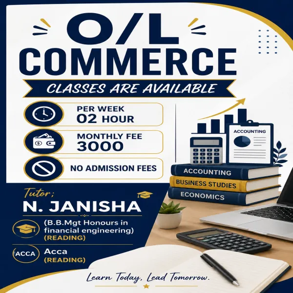 O/L Tamil Medium Commerce Classes