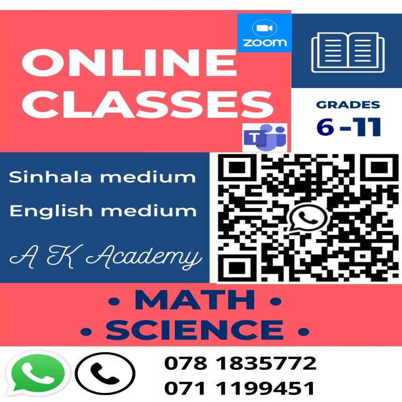 Online Classes (Maths/ Science)