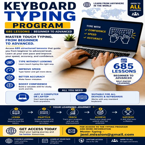 KEYBOARD TYPING PROGRAM