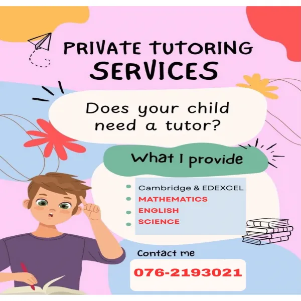 MATHEMATICS,   ENGLISH & SINHALA | Cambridge / EDEXCEL