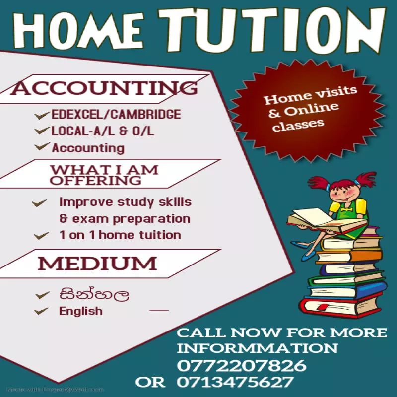 Accounting-A/l, O/L and EDEXCEL/CAMBRIDGE