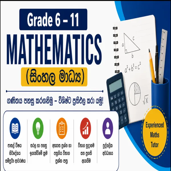 Grade 6–11 Mathematics Classes (සිංහල මාධ්‍ය)