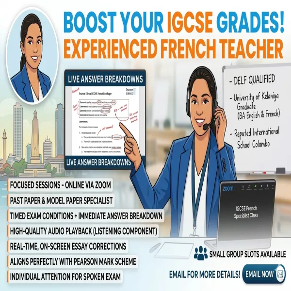 Boost your IGCSE grades with an experienced French Teacher!