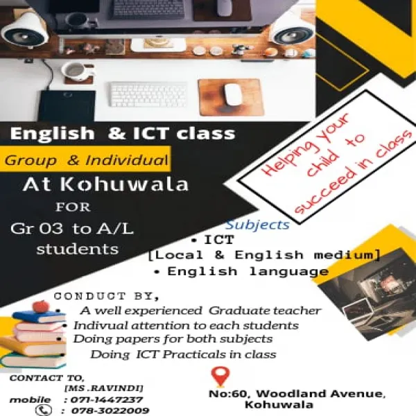 ICT & English classes