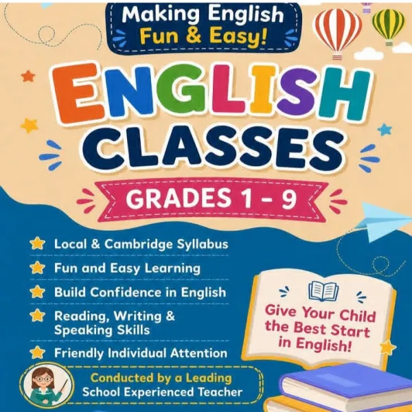 English classes for 3