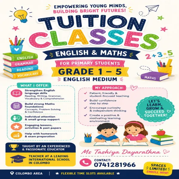 Grade 1-5 Maths and English Subjects