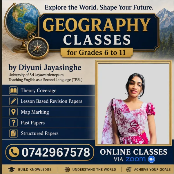 English medium Geography classes 6 to 12