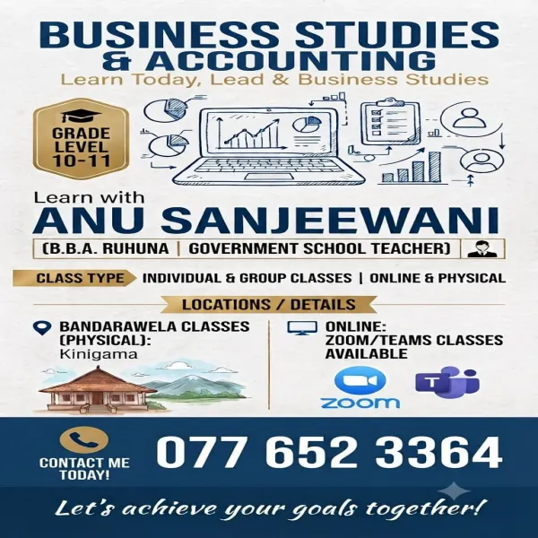 Business studies and Accounting