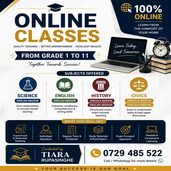 Online classes for grade 1 to 11