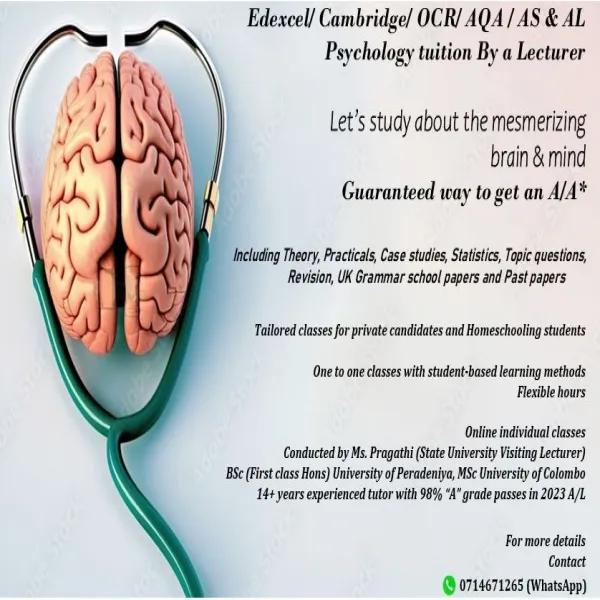 Cambridge/Edexcel /AQA /OCR AS AL Psychology By Lecturer(UK)