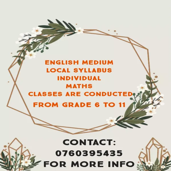 Maths,   science and ICT classes