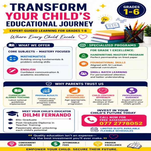 Class for Grades 1-6 English & Mathematics