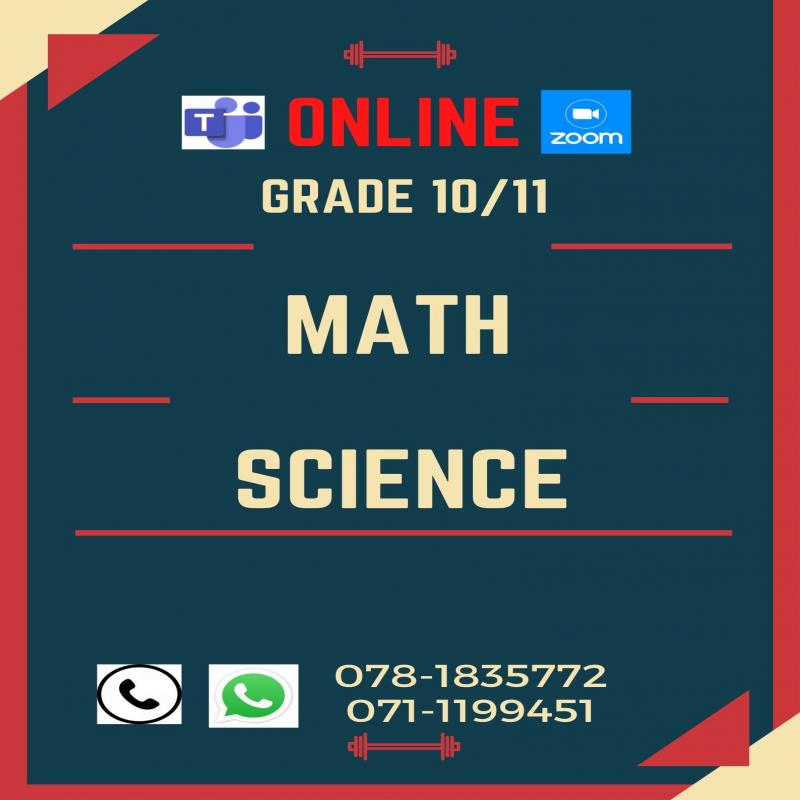 Online Classes (Maths/ Science)