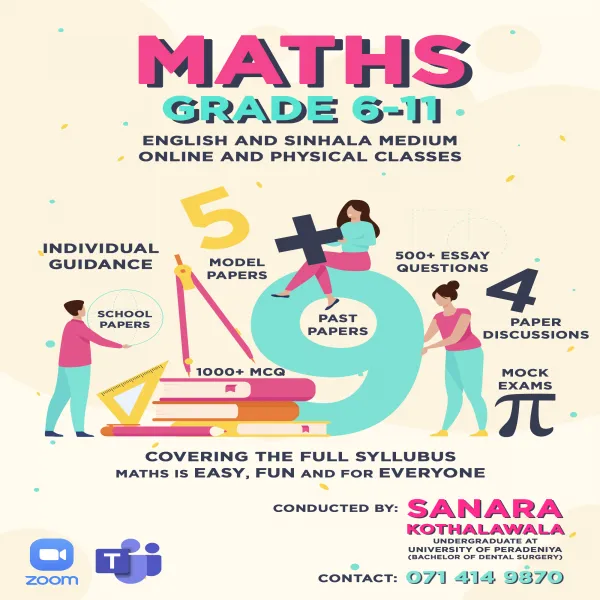 English Medium Maths Classes for grades 6-11