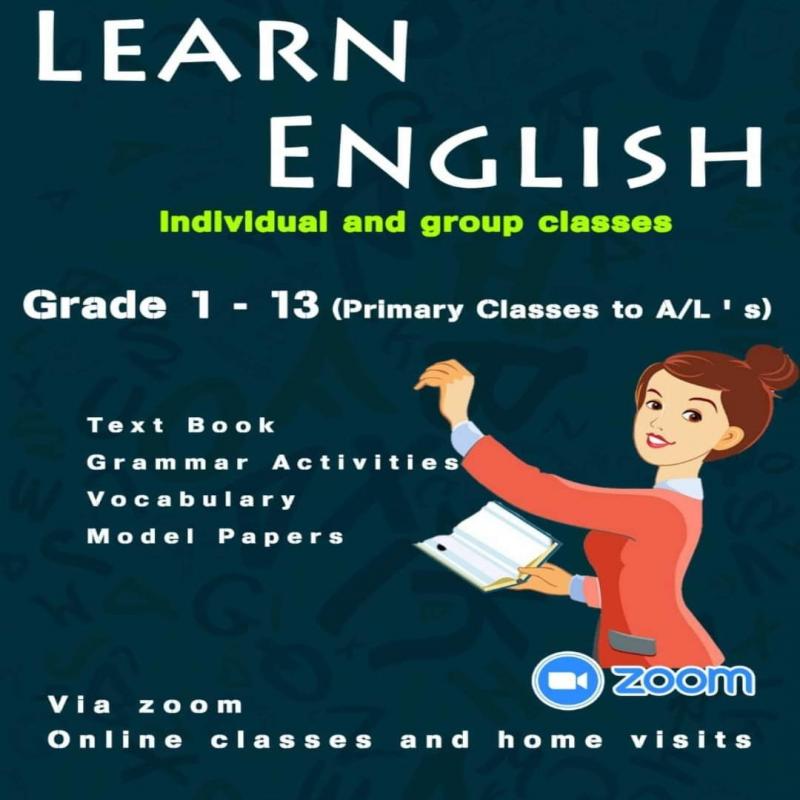 English Classes for grade 1-13 ( individual and group classes)