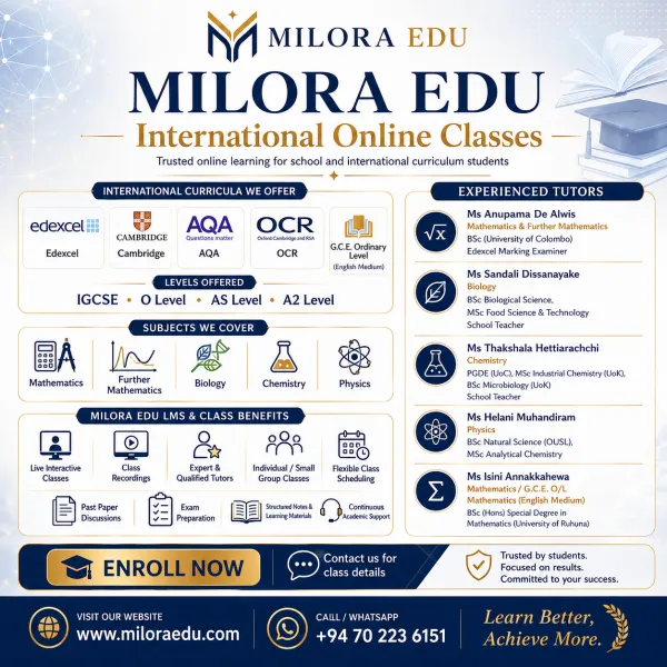 Edexcel / Cambridge / AQA Online Classes